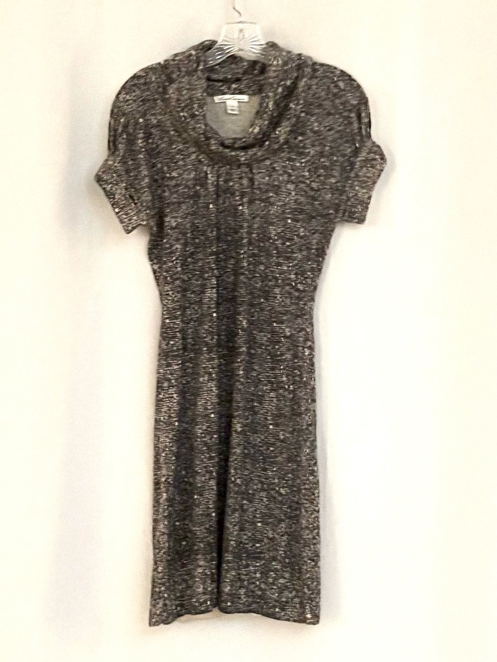 Kenneth Cole Gray Knit Cowl Neck Dress